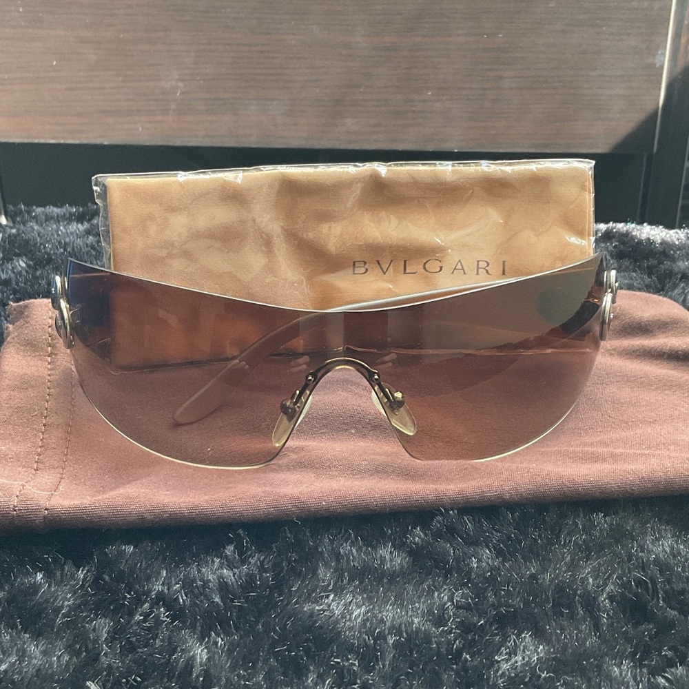 Bvlgari Women's Sunglasses - Gradient Brown and silver